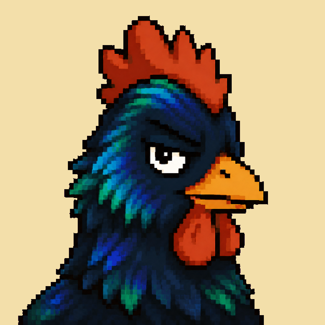 IRIDESCENT MIDNIGHT CHICKEN